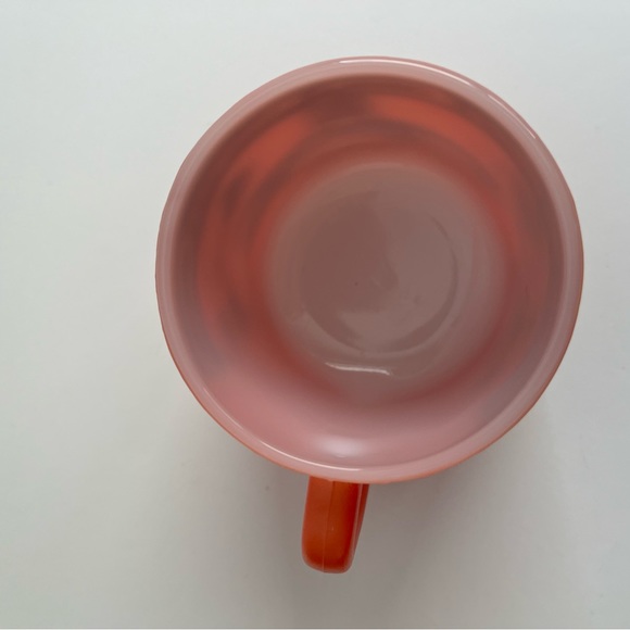 Vintage orange Winnipeg, Manitoba milk glass mug made by fireking - Picture 3 of 6